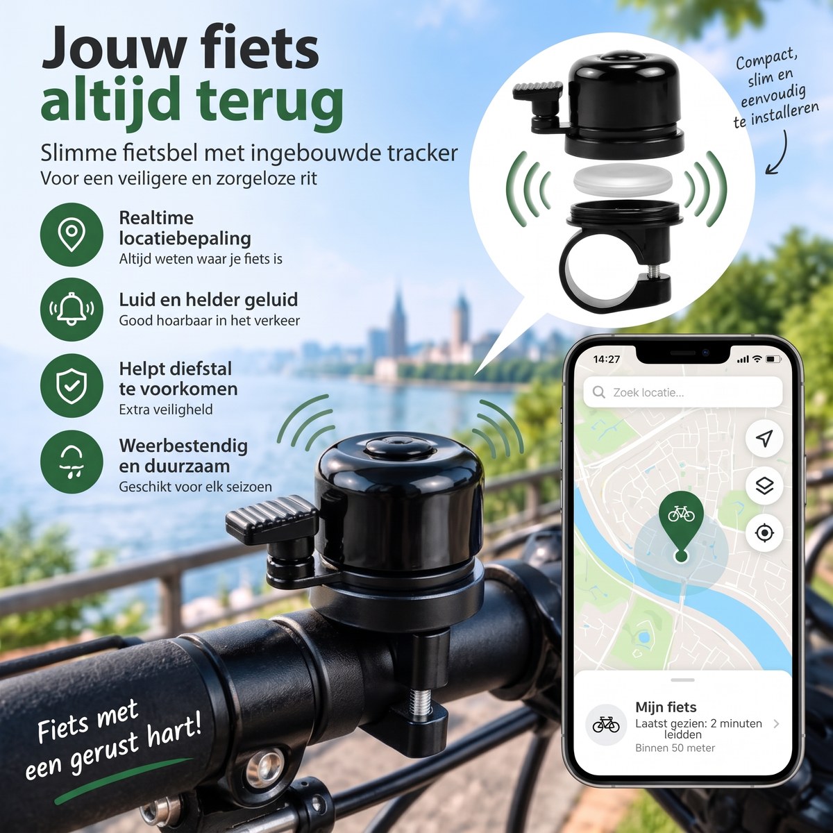 Jouw fiets altijd terug: locatie in de app